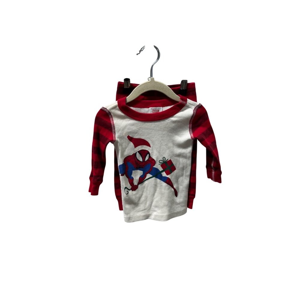Hanna Andersson Spiderman Holiday Christmas Pajamas 6-12mo 70cm